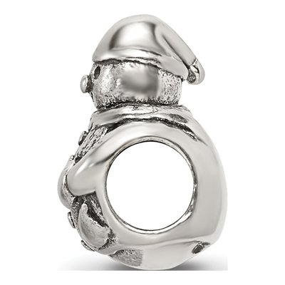 Sterling Silver Snowman Bead – view 4