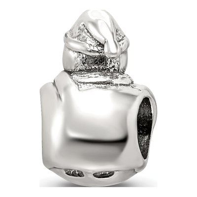 Sterling Silver Snowman Bead – view 7