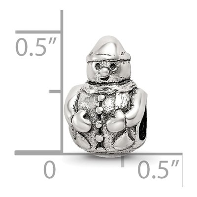 Sterling Silver Snowman Bead – view 8