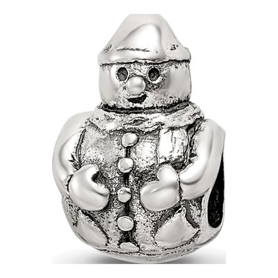 Sterling Silver Snowman Bead