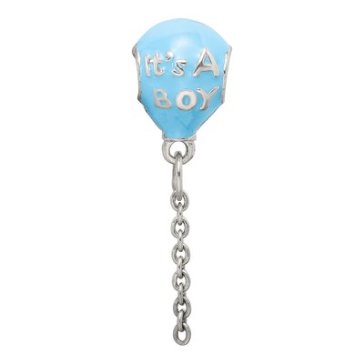 Sterling Silver It's Boy Balloon Bead – view 4
