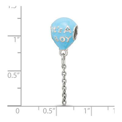 Sterling Silver It's Boy Balloon Bead – view 5