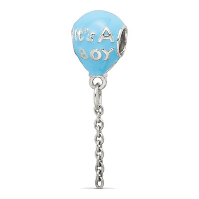 Sterling Silver It's Boy Balloon Bead