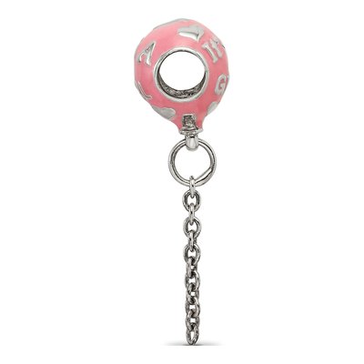 Sterling Silver It's Girl Balloon Bead – view 4