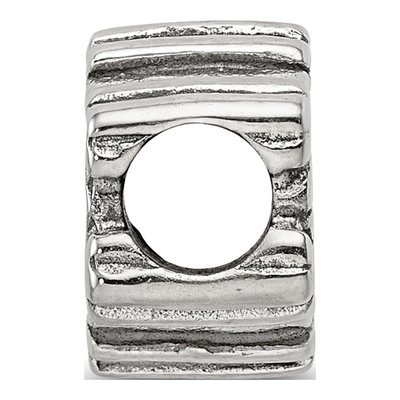 Sterling Silver Snowflake Bead – view 4