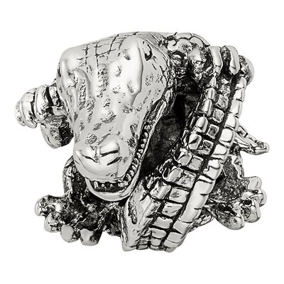 Sterling Silver Alligator Bead – view 3