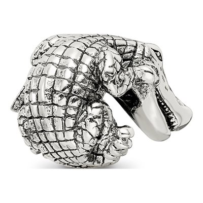 Sterling Silver Alligator Bead – view 4