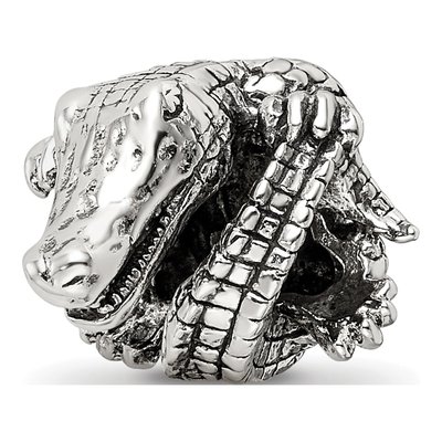 Sterling Silver Alligator Bead
