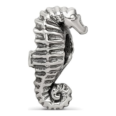 Sterling Silver Seahorse Bead – view 5