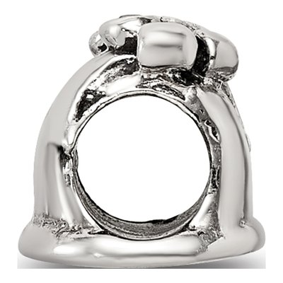 Sterling Silver CZ Bell Bead – view 4