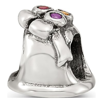 Sterling Silver CZ Bell Bead – view 7