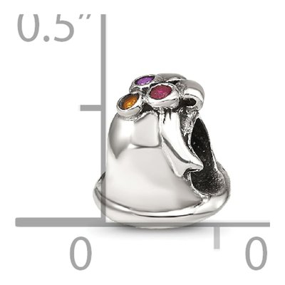 Sterling Silver CZ Bell Bead – view 8
