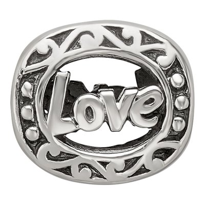 Sterling Silver Love Bead – view 6