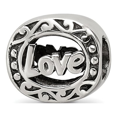 Sterling Silver Love Bead
