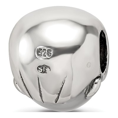 Sterling Silver Little Boy's Head Bead – view 7