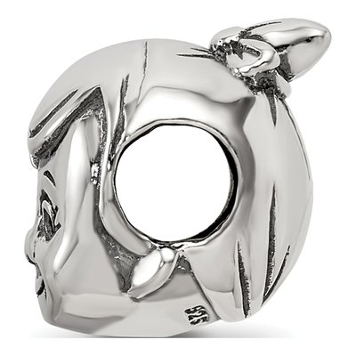 Sterling Silver Little Girl's Head Bead – view 4