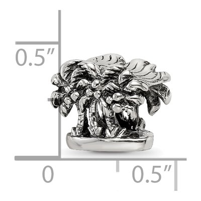 Sterling Silver Palm Trees Bead – view 6