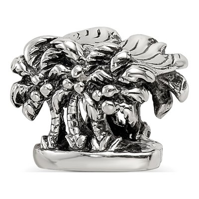 Sterling Silver Palm Trees Bead