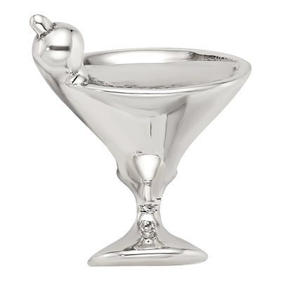 Sterling Silver Martini Bead – view 6