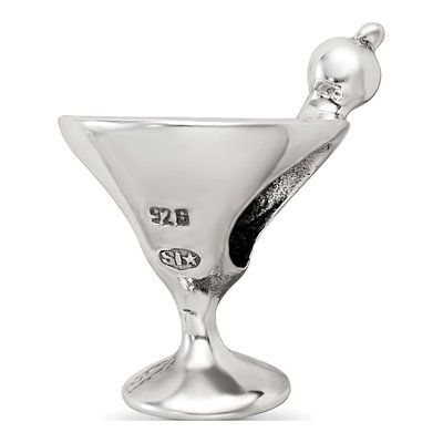 Sterling Silver Martini Bead – view 7