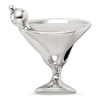 Sterling Silver Martini Bead