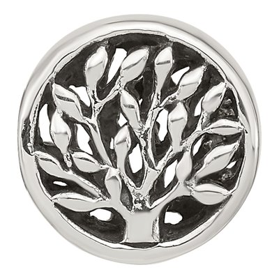 Sterling Silver Tree Bead – view 4