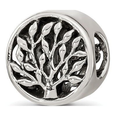 Sterling Silver Tree Bead