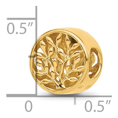 Gold-Plated Sterling Silver Tree of Life Bead – view 5
