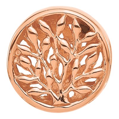 Rose Gold-Plated Sterling Silver Tree of Life Bead – view 4