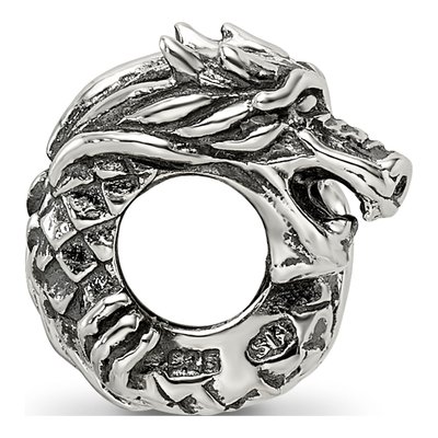 Sterling Silver Dragon Bead – view 2