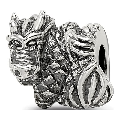 Sterling Silver Dragon Bead