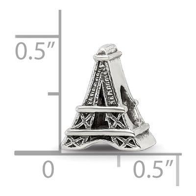 Sterling Silver Eiffel Tower Bead – view 5