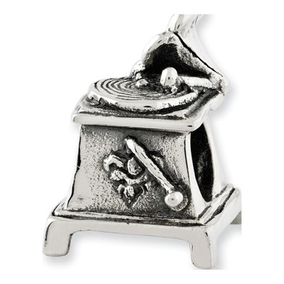 Sterling Silver Phonograph Bead – view 4