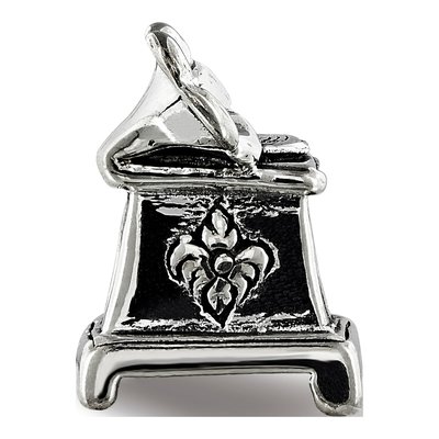 Sterling Silver Phonograph Bead – view 5