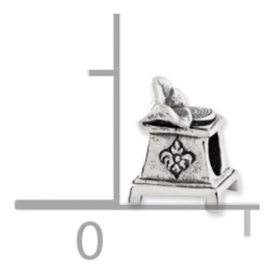 Sterling Silver Phonograph Bead – view 6
