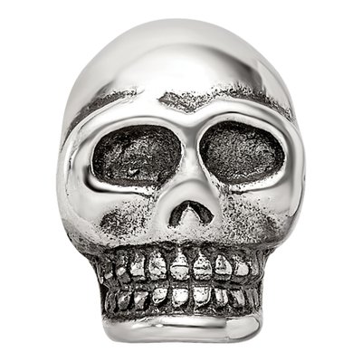 Sterling Silver Skull Bead – view 5
