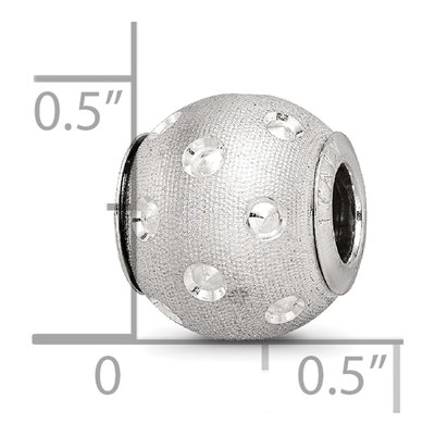 Sterling Silver Diamond-Cut Bead – view 6