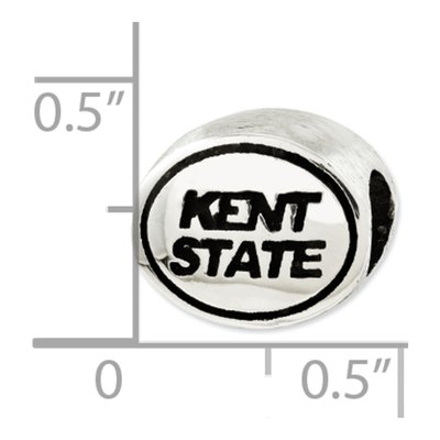 Sterling Silver Kent State Antiqued Bead – view 4
