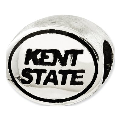 Sterling Silver Kent State Antiqued Bead