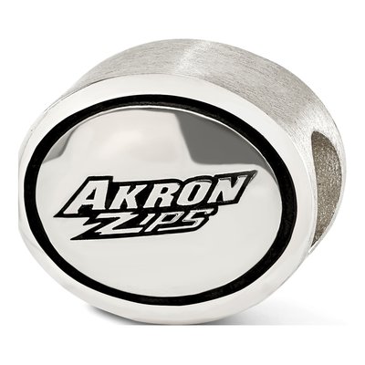 Sterling Silver University of Akron Bead