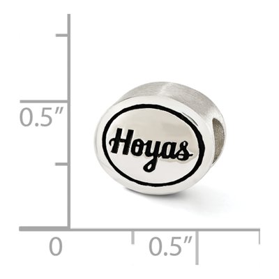 Sterling Silver Georgetown University Bead – view 5