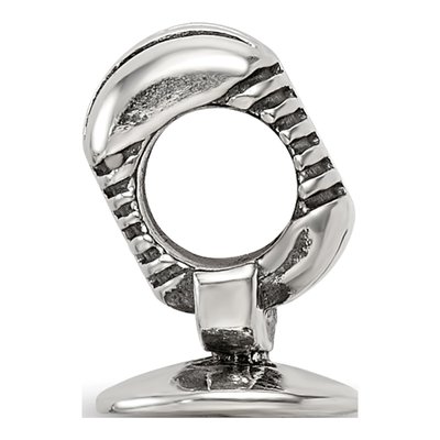 Sterling Silver Microphone Bead – view 3