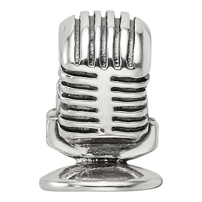 Sterling Silver Microphone Bead – view 4