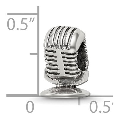 Sterling Silver Microphone Bead – view 5