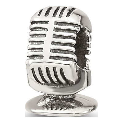 Sterling Silver Microphone Bead – view 6