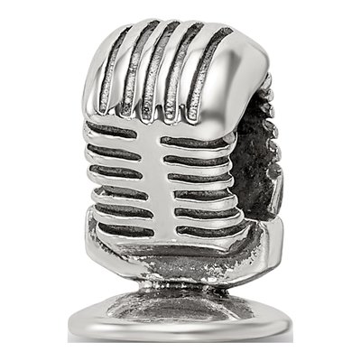 Sterling Silver Microphone Bead