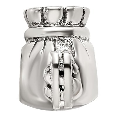 Sterling Silver Money Bag Bead – view 5