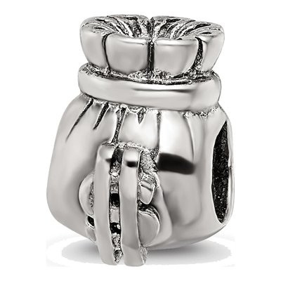 Sterling Silver Money Bag Bead