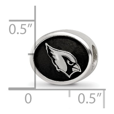 Sterling Silver Arizona Cardinals Enamel Bead – view 7