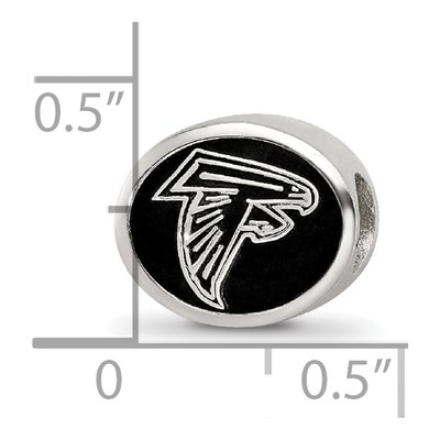 Sterling Silver Atlanta Falcons Enamel Bead – view 7